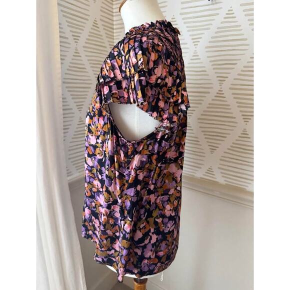 Caballero Women’s Medium Ruffle Sleeve Top - Picture 3 of 7